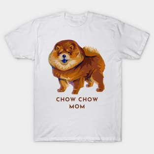 Cute Modern Dog Doggo Puppy Pupper - Chow Chow Mom T-Shirt